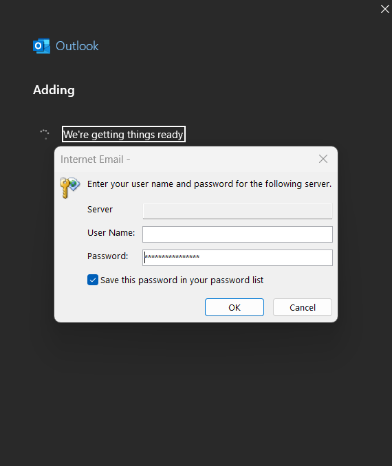 serversettings outlook